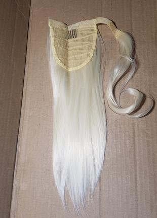 Накладной хвост из искусственных волос. Накладной хвост Шиньон
