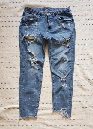Джинси zara стрейч сліми . . 32-33 р.