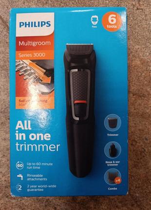 Тример 6 в 1  Philips Multigroom 3000 MG 3715 машинка для стри...