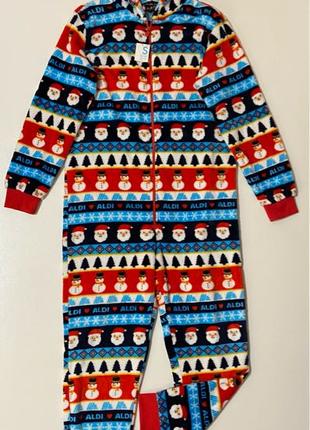 Aldi Флисовая Мужская пижама кигуруми новогодняя год флис s m S M