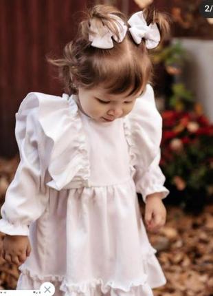 Красивое детское платье из вельвета