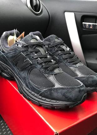 Теплые кроссовки new balance 2002r black gore tex мех ❄️