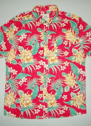 Рубашка  гавайская  easy prenium quality cotton гавайка (l)
