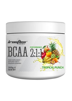 Аминокислоты Ironflex BCAA Performance 2:1:1 200 g (Tropical)