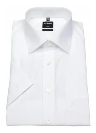 Шикарная белая рубашка с короткими рукавами olymp luxor modern...