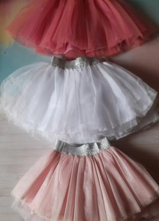Детская юбка пачка для девочки фатиновая на подкладке 1-6 лет