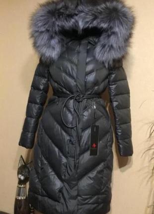 🔥 пальто 🔥 зима теплый натуральный мех био-пух