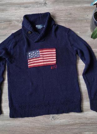 Вінтажний светр із прапором polo ralph lauren