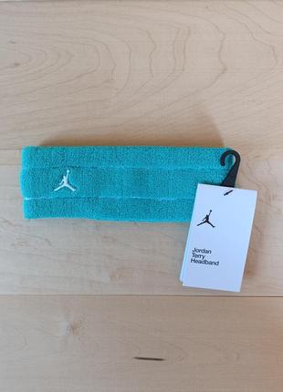 Спортивная повязка на голову jordan nike basketball terry. нов...