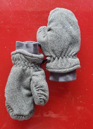 Barts теплые зимние варежки рукавички краги мальчику 2-3г 92-98см