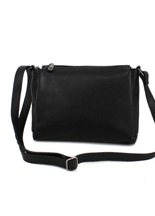Кожаная женская сумка Borsacomoda 813023 черная