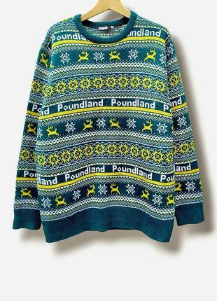 Тёплый новогодный свитер с орнаментом, теплый новогодний свите...