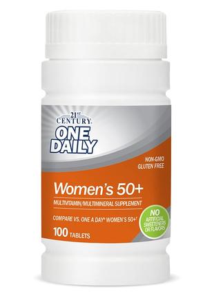 Витамины и минералы 21st Century One Daily Womens 50+, 100 таб...