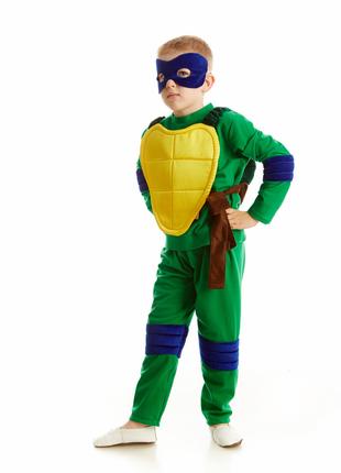 Детский карнавальный костюм Черепашка-ниндзя «Леонардо» на рос...