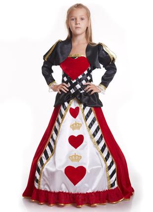 Детский карнавальный костюм для девочки «Карточная королева» 1...