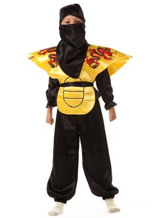 Детский карнавальный костюм для мальчика «Ниндзя» 115-125 см, ...