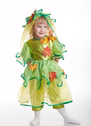 Детский карнавальный костюм для девочки «Осенний лист» 100-115...