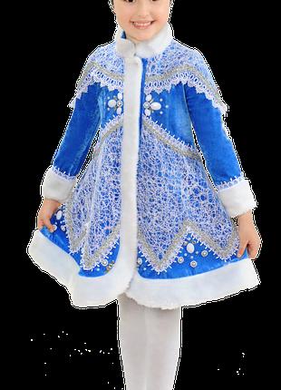 Детский карнавальный костюм Снегурочка Вьюга Код 199 30