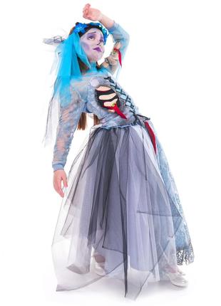 Детский карнавальный костюм Мертвая невеста на рост 130-140 см