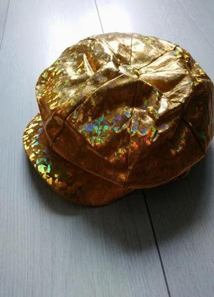 Карнавальна кепка золота