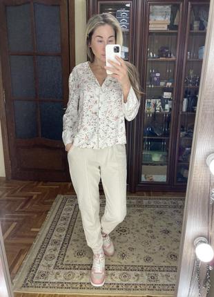 Рубашка primark cares бельевой стиль блузка вискоза в цветы в ...