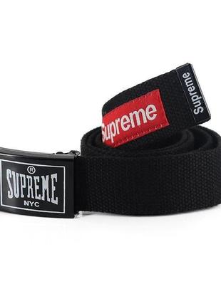 Ремень черный supreme