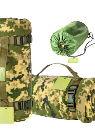 Тактичний флісовий плед 150х180см – ковдра для військових із чохл