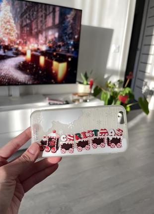 Чехол на iphone 6 6s christmas новогодний