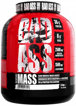 Гейнер Fitness Authority BAD ASS Mass, 3 кг Кокос