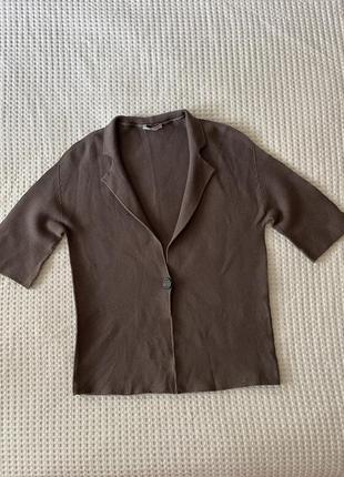 Peserico кофта, свитер, кардиган серый вязаный