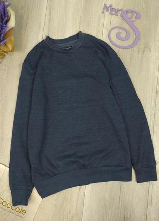Мужской свитер sinsay теплый тёмно-синий размер м