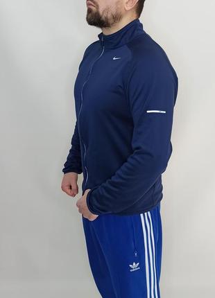 Кофта спортивная олимпийка мужская синяя nike.
размер - м.