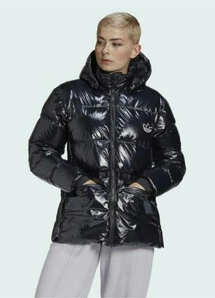 Жіночий пуховик куртка adidas glossy adidas a-shape puffer