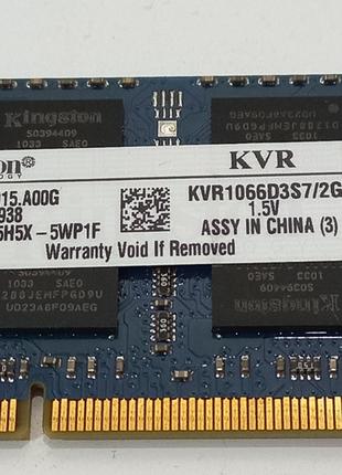 Оперативна пам'ять Kingston 2GB KVR1066D3S7/2G 1.5V SODIMM DDR...