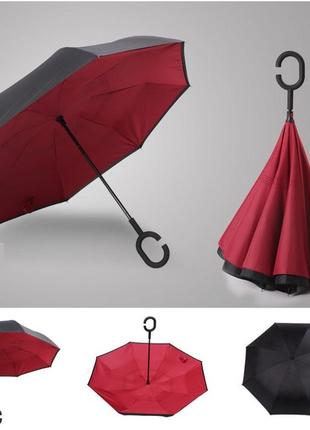 Зонт обратного складывания