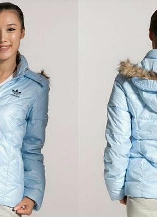 Новый женский пуховик куртка adidas originals fitted jacket