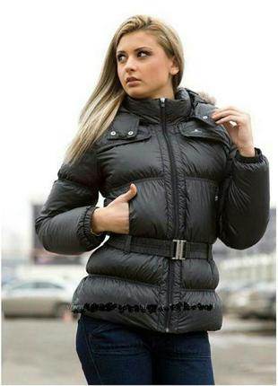 Теплая женская куртка пуховик adidas light down long jacket