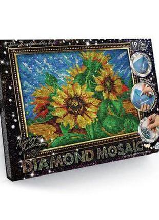 Алмазная живопись "DIAMOND MOSAIC", "Подсолнух"