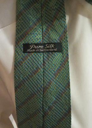 Стильный галстук из натурального шелка pure silk швейцария
