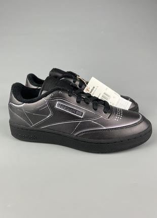 Кожаные кроссовки в коллаборации reebok club c tl x maison mar...