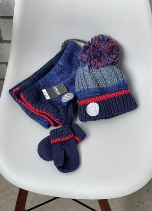 George 1-3 роки на флісі шапка шарф рукавички