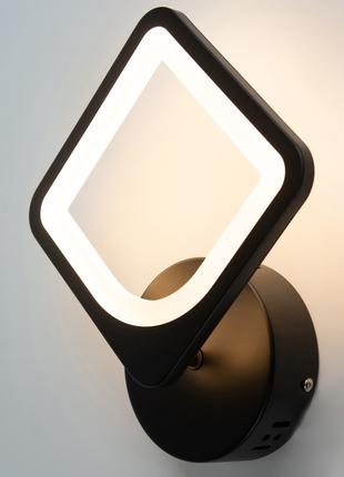 Светильник светодиодный настенный, LED бра Sunlight черный 563...