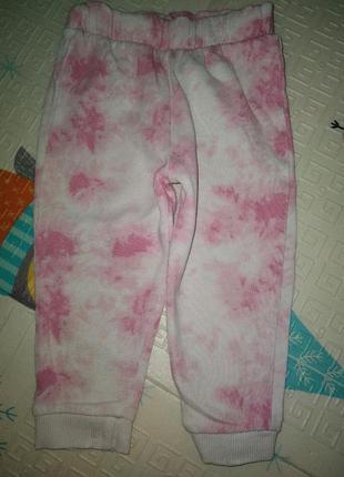 Теплящие штанишки с розовым клюксом