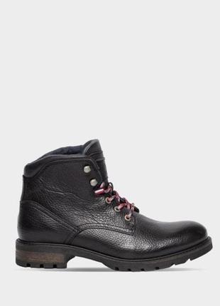 Tommy hilfiger черевики winter textured leather boot fm0fm02430