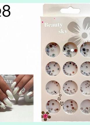 Набор декор-украшений для дизайна ногтей beauty sky nail art 1...