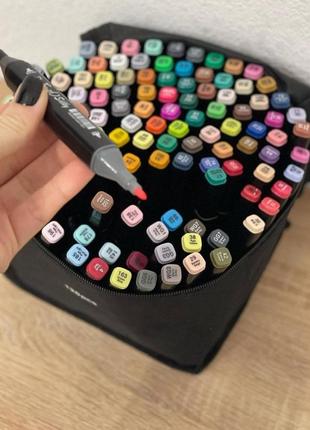 Набор двухсторонних маркеров, sketch marker, 48 цветов