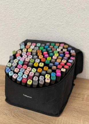 Набор двухсторонних маркеров, sketch marker, 60 цветов
