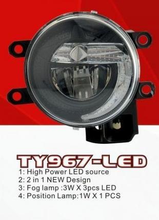 Фары доп.модель Toyota Cars/TY-967L/LED-12V9W!2W/FOG!Position ...