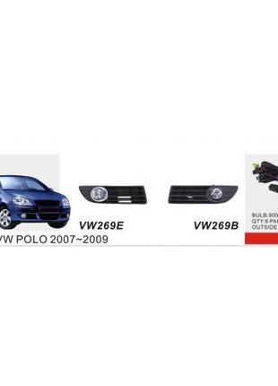 Фары доп.модель VW Polo 4 2007-09/VW-269E/9006-12V55W/эл.прово...