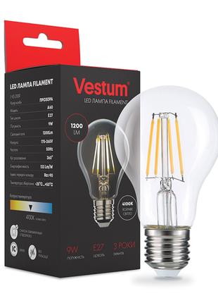 Світлодіодна філаментна лампа Vestum А60 Е27 9Вт 220V 4100К 1-...